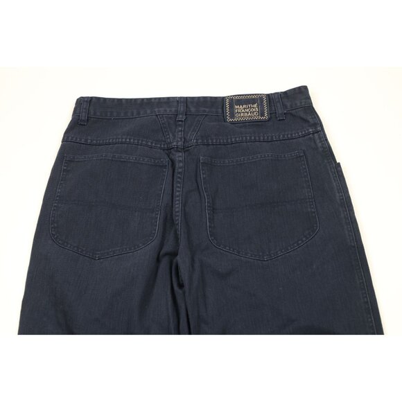 Vintage 90s Marithe Francois Girbaud Mens 34x33 Spell Out Baggy Fit Denim Jeans - Picture 11 of 16